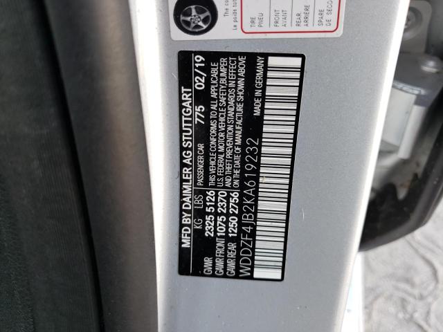 Photo 10 from auction – 2019 MERCEDES-BENZ E 300 with VIN WDDZF4JB2KA619232
