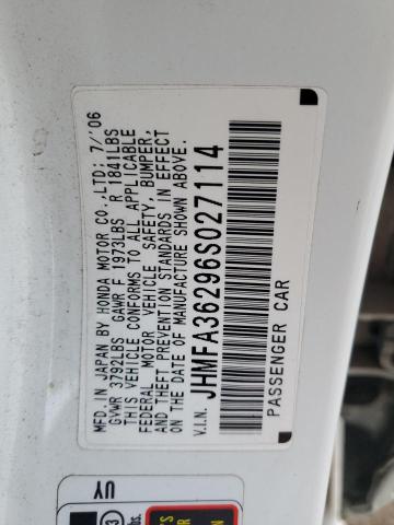 Photo 10 from auction – 2006 HONDA CIVIC HYBR with VIN JHMFA36296S027114