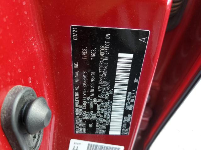 Photo 10 from auction – 2021 TOYOTA HIGHLANDER with VIN 5TDZZRAH9MS059797