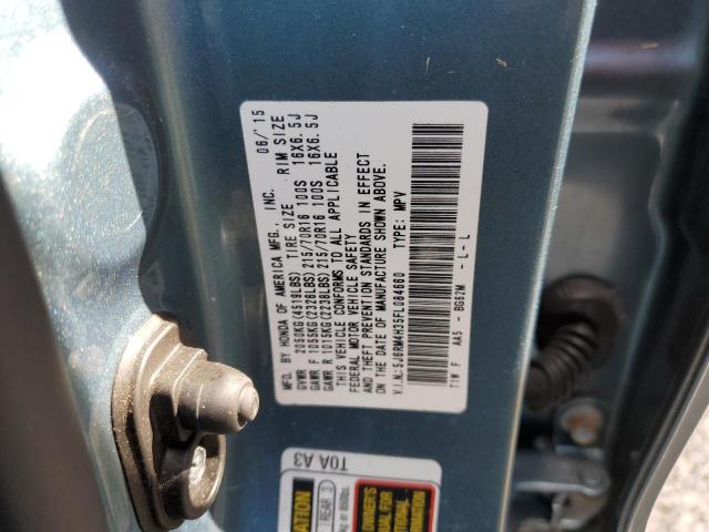 Photo 10 from auction – 2015 HONDA CR-V LX with VIN 5J6RM4H35FL084660