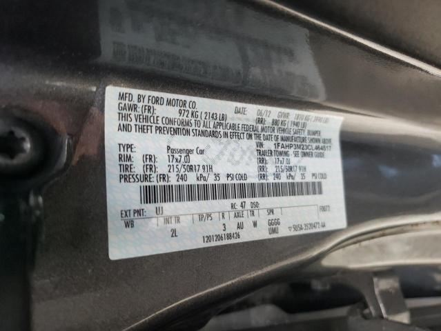Photo 10 from auction – 2012 FORD FOCUS SEL with VIN 1FAHP3M23CL464517