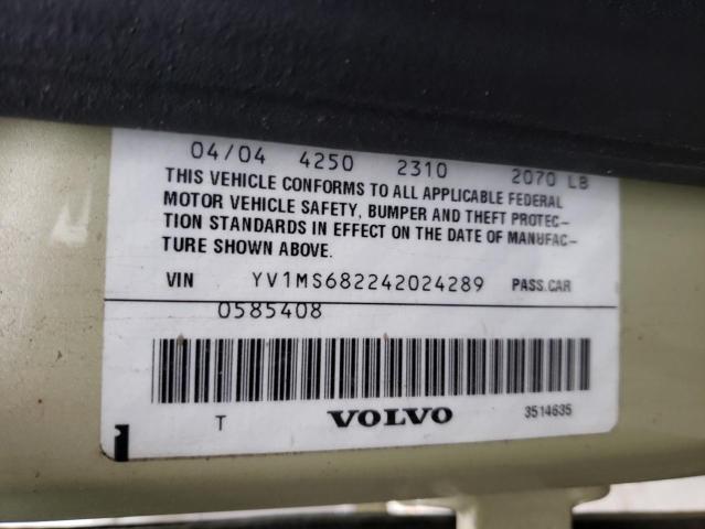 Photo 10 from auction – 2005 VOLVO S40 with VIN YV1MS682242024289