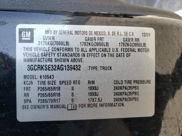 Photo 10 from auction – 2010 CHEVROLET SILVERADO with VIN 3GCRKSE32AG139432