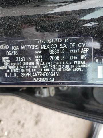 Photo 10 from auction – 2017 KIA FORTE LX with VIN 3KPFL4A77HE006451