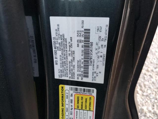 Photo 10 from auction – 2015 FORD MUSTANG GT with VIN 1FA6P8CF5F5417460