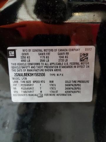 Photo 10 from auction – 2017 CHEVROLET EQUINOX LS with VIN 2GNALBEK3H1562936