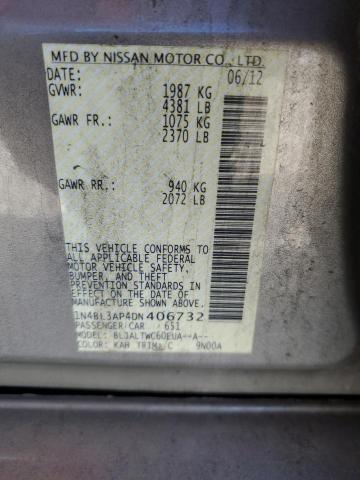 Photo 10 from auction – 2013 NISSAN ALTIMA 3.5 with VIN 1N4BL3AP4DN406732
