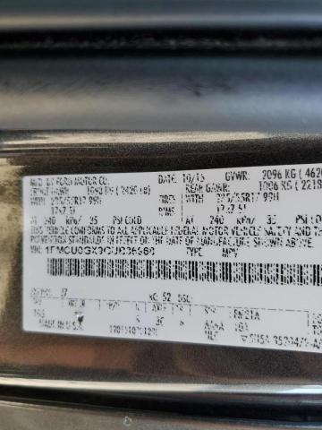 Photo 10 from auction – 2016 FORD ESCAPE SE with VIN 1FMCU0GX9GUB36968