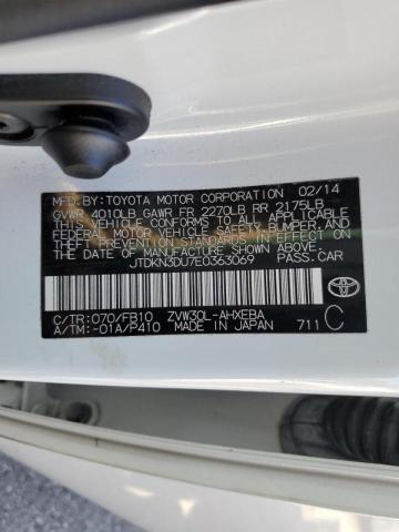 Photo 10 from auction – 2014 TOYOTA PRIUS with VIN JTDKN3DU7E0363069