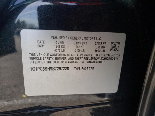 Photo 10 from auction – 2011 CHEVROLET CRUZE LS with VIN 1G1PC5SH9B7297228