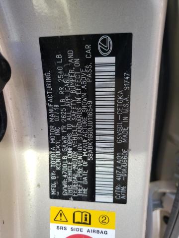 Photo 10 from auction – 2018 LEXUS ES 350 with VIN 58ABK1GG0JU116549