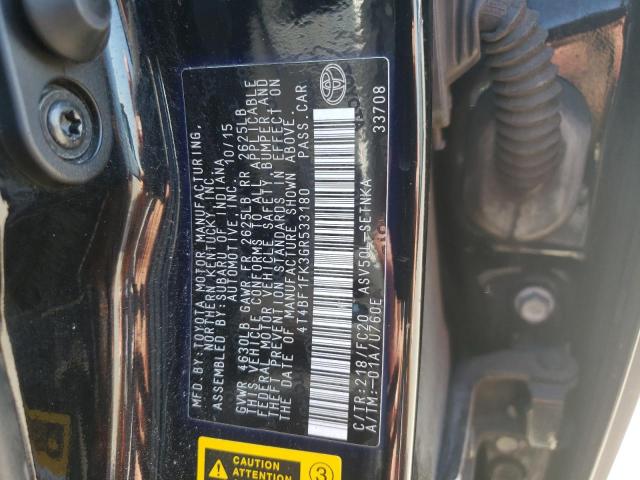Photo 10 from auction – 2016 TOYOTA CAMRY LE with VIN 4T4BF1FK3GR533180