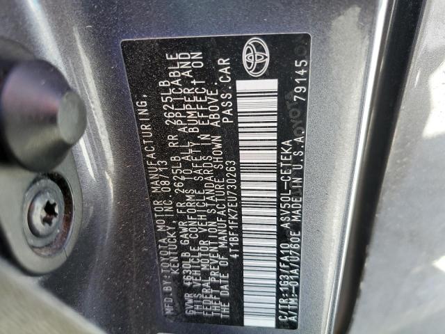 Photo 10 from auction – 2014 TOYOTA CAMRY L with VIN 4T1BF1FK7EU730263