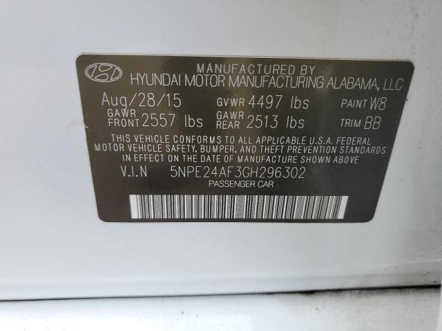 Photo 10 from auction – 2016 HYUNDAI SONATA SE with VIN 5NPE24AF3GH296302