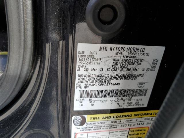 Photo 10 from auction – 2012 FORD EXPEDITION with VIN 1FMJK1K58CEF54046