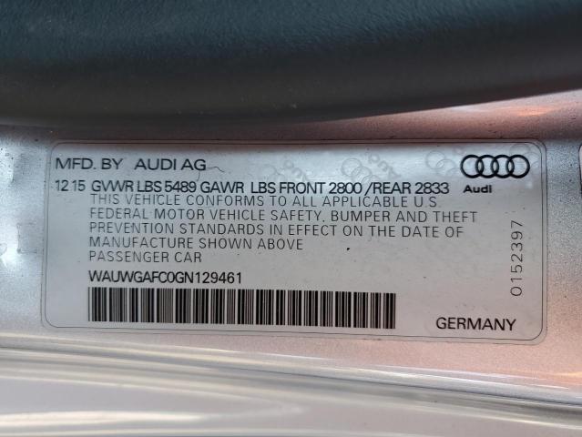 Photo 10 from auction – 2016 AUDI A7 PREMIUM with VIN WAUWGAFC0GN129461