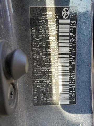 Photo 10 from auction – 2014 TOYOTA COROLLA L with VIN 5YFBURHE1EP122767