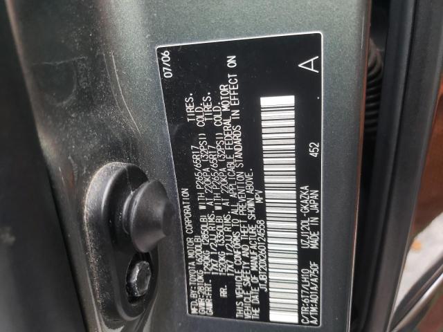Photo 10 from auction – 2006 LEXUS GX 470 with VIN JTJBT20X260124558