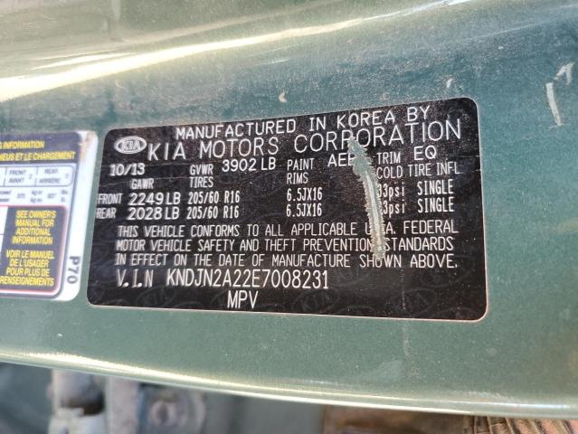 Photo 10 from auction – 2014 KIA SOUL with VIN KNDJN2A22E7008231