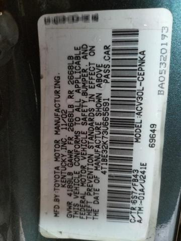 Photo 10 from auction – 2003 TOYOTA CAMRY LE with VIN 4T1BE32K73U665691