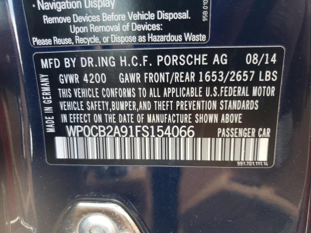 Photo 10 from auction – 2015 PORSCHE 911 CARRER with VIN WP0CB2A91FS154066