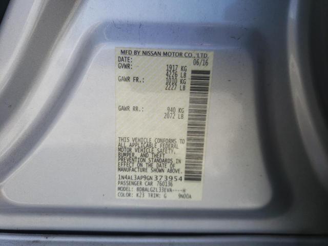 Photo 10 from auction – 2016 NISSAN ALTIMA 2.5 with VIN 1N4AL3AP9GN373954