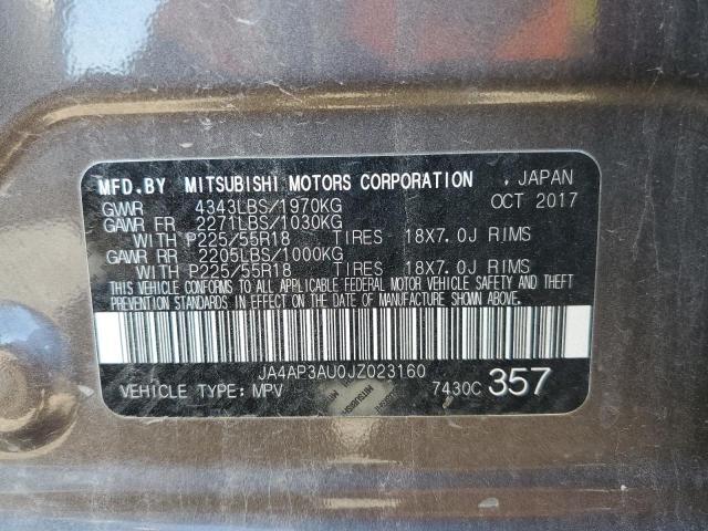 Photo 10 from auction – 2018 MITSUBISHI OUTLANDER with VIN JA4AP3AU0JZ023160