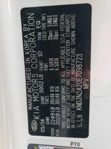 Zdjęcie 10 z aukcji – 2014 KIA SOUL z VIN KNDJN2A20E7098723