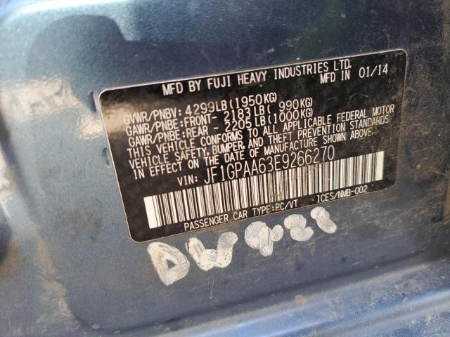 Photo 10 from auction – 2014 SUBARU IMPREZA with VIN JF1GPAA63E9266270