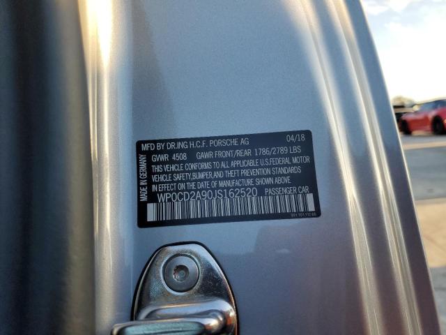 Photo 10 from auction – 2018 PORSCHE 911 TURBO with VIN WP0CD2A90JS162520