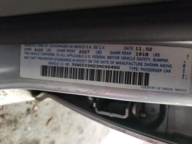 Photo 10 from auction – 2003 VOLKSWAGEN JETTA GLS with VIN 3VWSE69M23M096490
