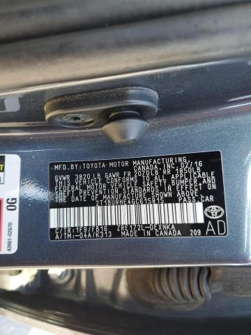 Photo 10 from auction – 2016 TOYOTA COROLLA L with VIN 2T1BURHE4GC615815