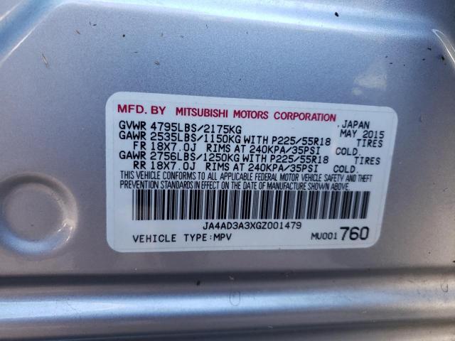 Photo 10 from auction – 2016 MITSUBISHI OUTLANDER with VIN JA4AD3A3XGZ001479