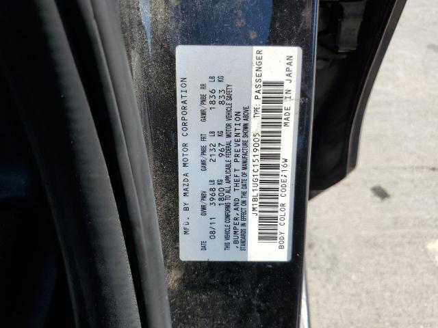 Photo 10 from auction – 2012 MAZDA 3 I with VIN JM1BL1UG1C1519005