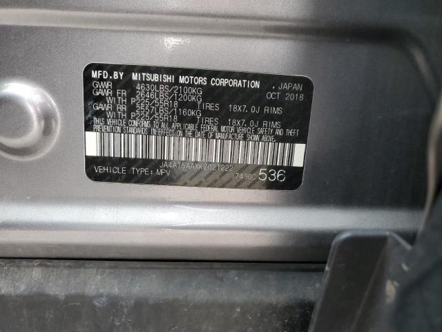 Photo 10 from auction – 2019 MITSUBISHI ECLIPSE CR with VIN JA4AT5AAXKZ021222