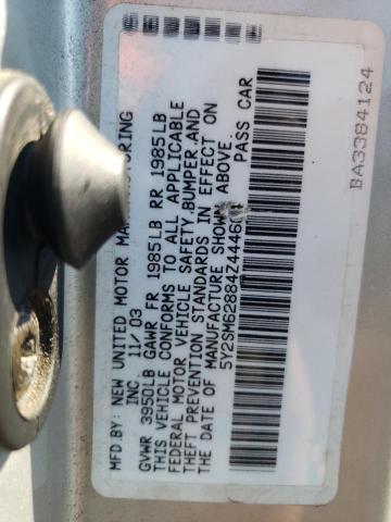 Photo 10 from auction – 2004 PONTIAC VIBE with VIN 5Y2SM62884Z444604