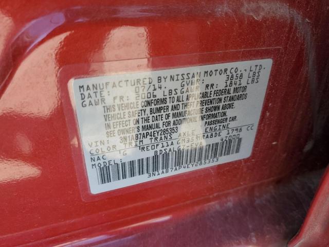 Photo 10 from auction – 2014 NISSAN SENTRA S with VIN 3N1AB7AP4EY285353
