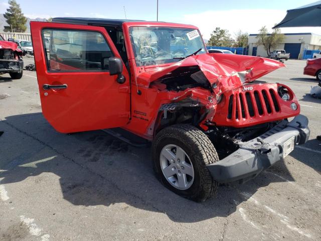 JEEP WRANGLER S 2015 with VIN 1C4AJWAG2FL694682 - Photo from auction