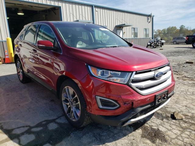 FORD EDGE TITAN 2017 with VIN 2FMPK4K89HBB15222 - Photo from auction