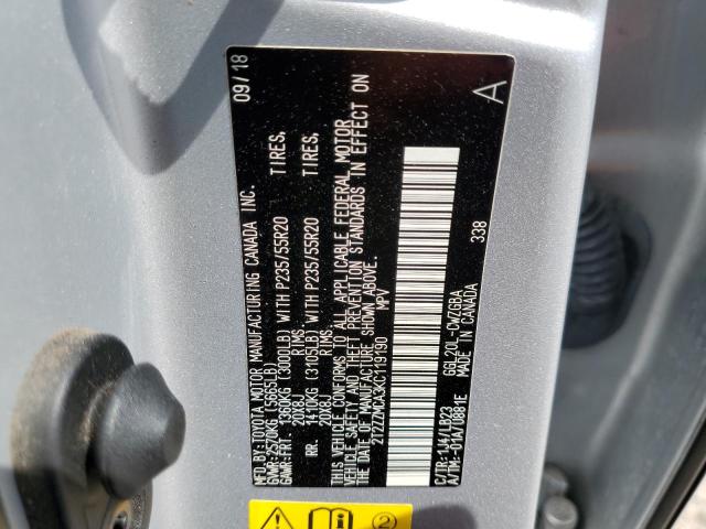 Photo 10 from auction – 2019 LEXUS RX 350 BAS with VIN 2T2ZZMCA3KC119190