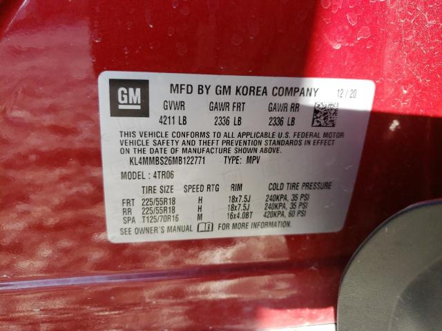 Photo 10 from auction – 2021 BUICK ENCORE GX with VIN KL4MMBS26MB122771