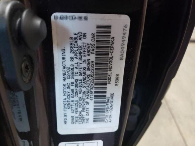 Photo 10 from auction – 2002 TOYOTA CAMRY LE with VIN 4T1BF32K22U523339