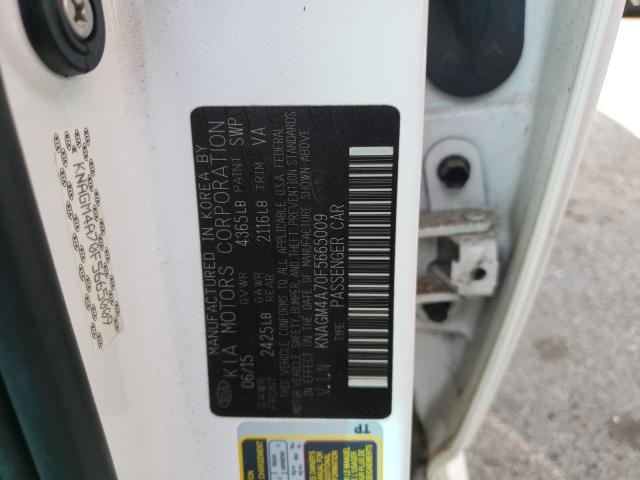 Photo 10 from auction – 2015 KIA OPTIMA LX with VIN KNAGM4A70F5665009
