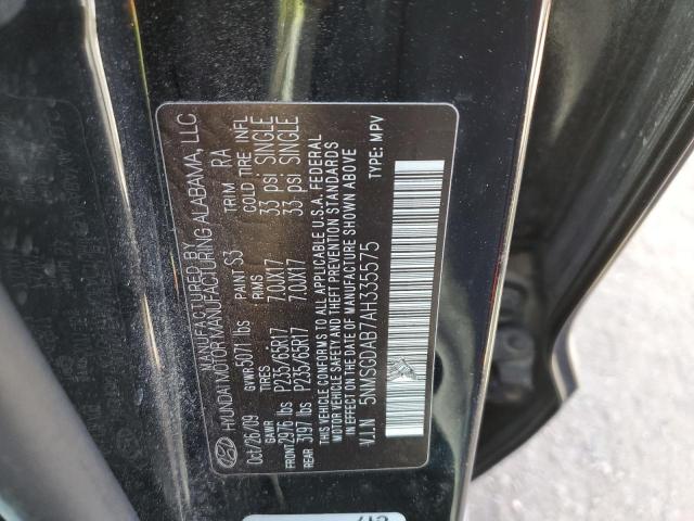 Photo 10 from auction – 2010 HYUNDAI SANTA FE G with VIN 5NMSGDAB7AH335575