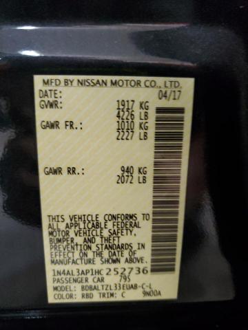 Zdjęcie 10 z aukcji – 2017 NISSAN ALTIMA 2.5 z VIN 1N4AL3AP1HC252736