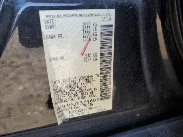 Photo 10 from auction – 2015 NISSAN ALTIMA 2.5 with VIN 1N4AL3AP1FN379603