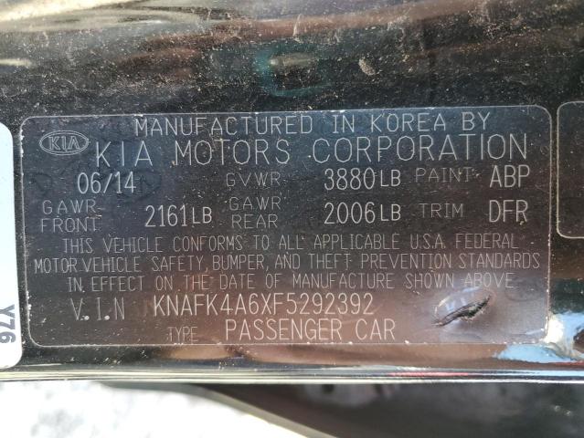 Photo 10 from auction – 2015 KIA FORTE LX with VIN KNAFK4A6XF5292392