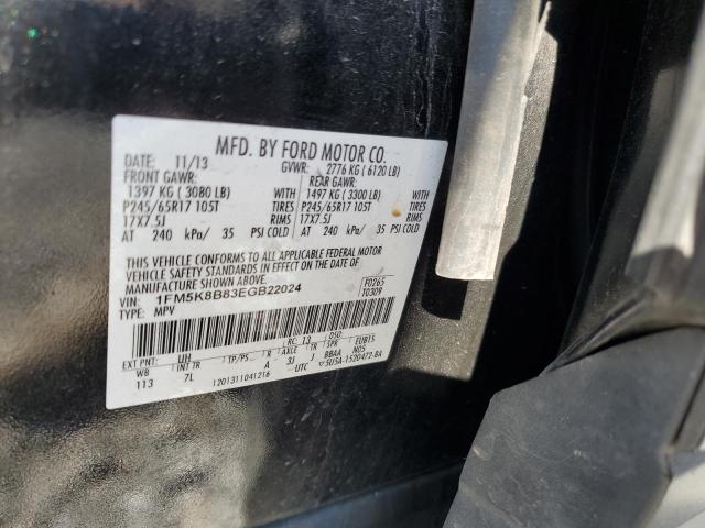 Photo 10 from auction – 2014 FORD EXPLORER with VIN 1FM5K8B83EGB22024