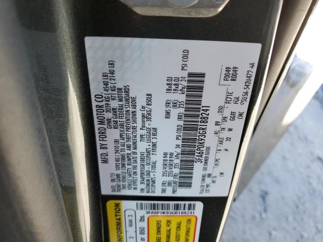 Photo 10 from auction – 2016 FORD FUSION TIT with VIN 3FA6P0K93GR188241