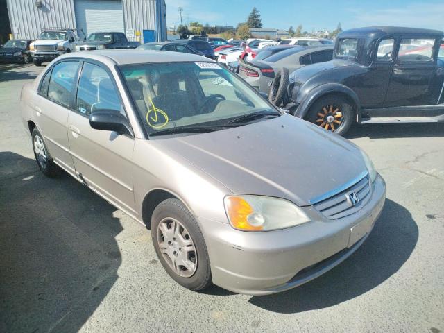 HONDA CIVIC LX 2002 with VIN 2HGES16582H557571 - Photo from auction